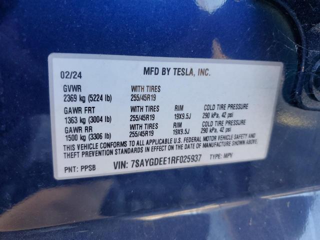 2024 TESLA MODEL Y #3298009192