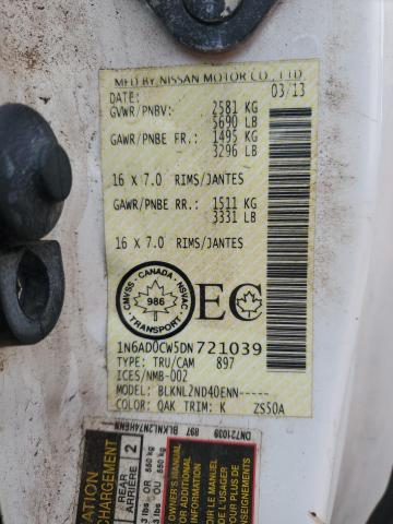 2013 NISSAN FRONTIER S - 1N6AD0CW5DN721039