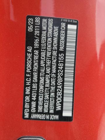 2023 PORSCHE 911 CARRER WP0CB2A98PS248155