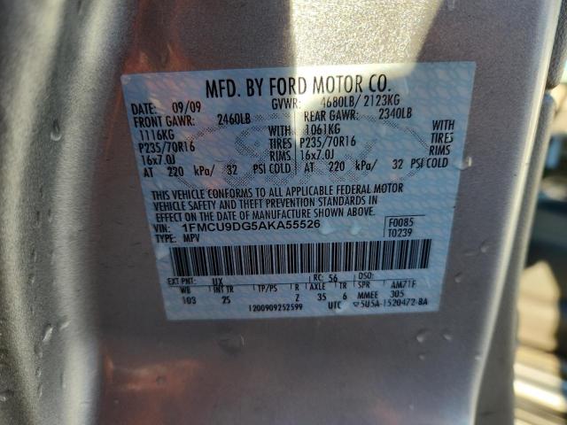 2010 FORD ESCAPE XLT - 1FMCU9DG5AKA55526