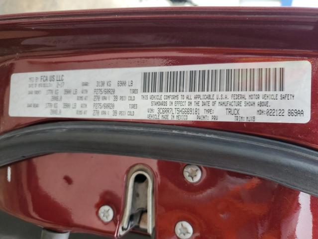 2017 RAM 1500 SLT - 3C6RR7LT5HG669181