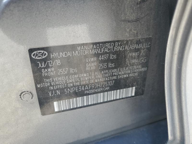 2018 HYUNDAI SONATA SPO - 5NPE34AF9JH725107