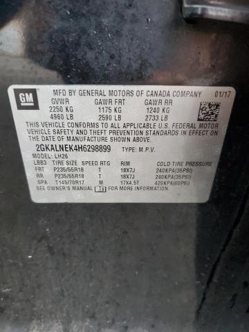 2017 GMC TERRAIN SL - 2GKALNEK4H6298899