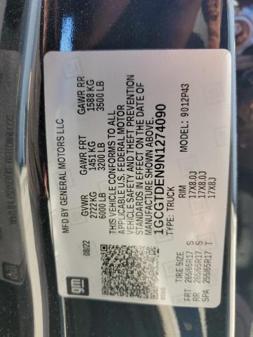 2022 CHEVROLET COLORADO Z 1GCGTDEN9N1274090