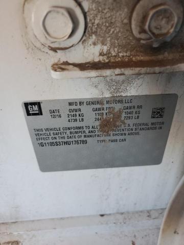 2017 CHEVROLET IMPALA LT 1G1105S37HU176789