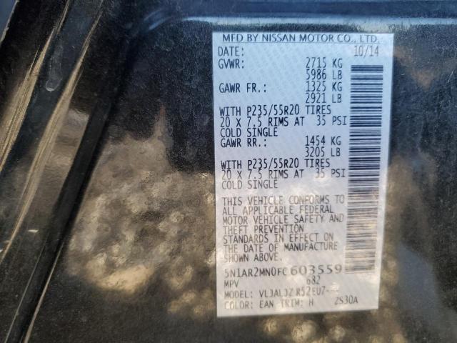 2015 NISSAN PATHFINDER S - 5N1AR2MN0FC603559