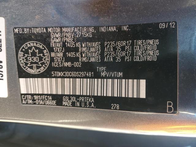 2013 TOYOTA SIENNA LE - 5TDKK3DC6DS297481
