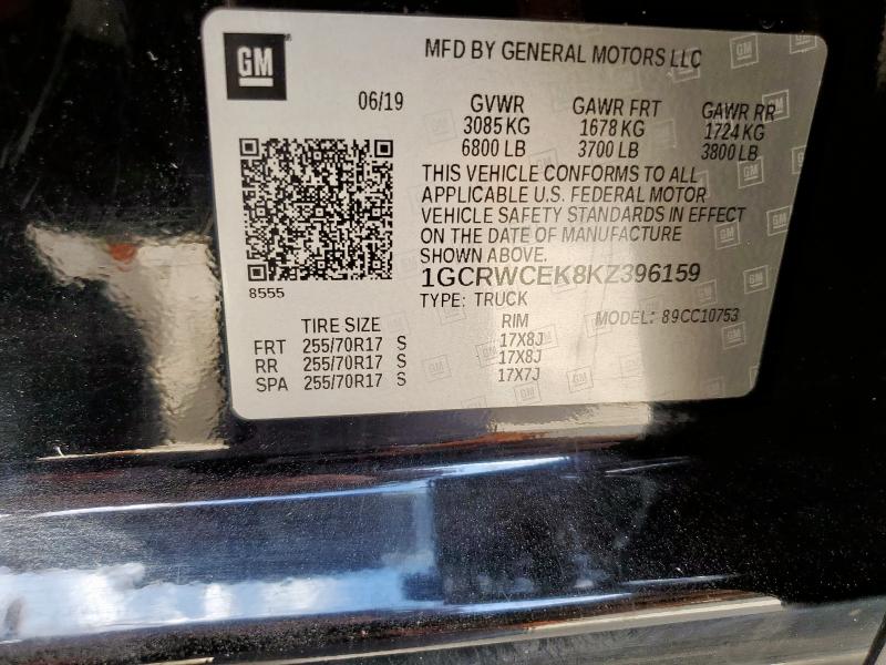 2019 CHEVROLET SILVERADO #3281439011