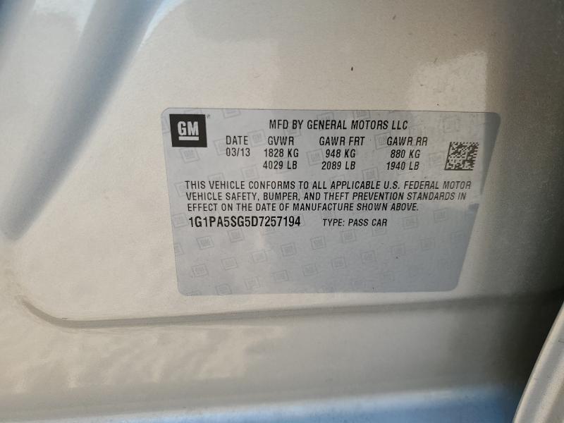 2013 CHEVROLET CRUZE LS - 1G1PA5SG5D7257194