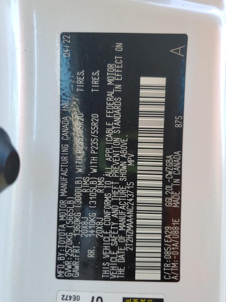 Lot #3317945904 2022 LEXUS RX 350