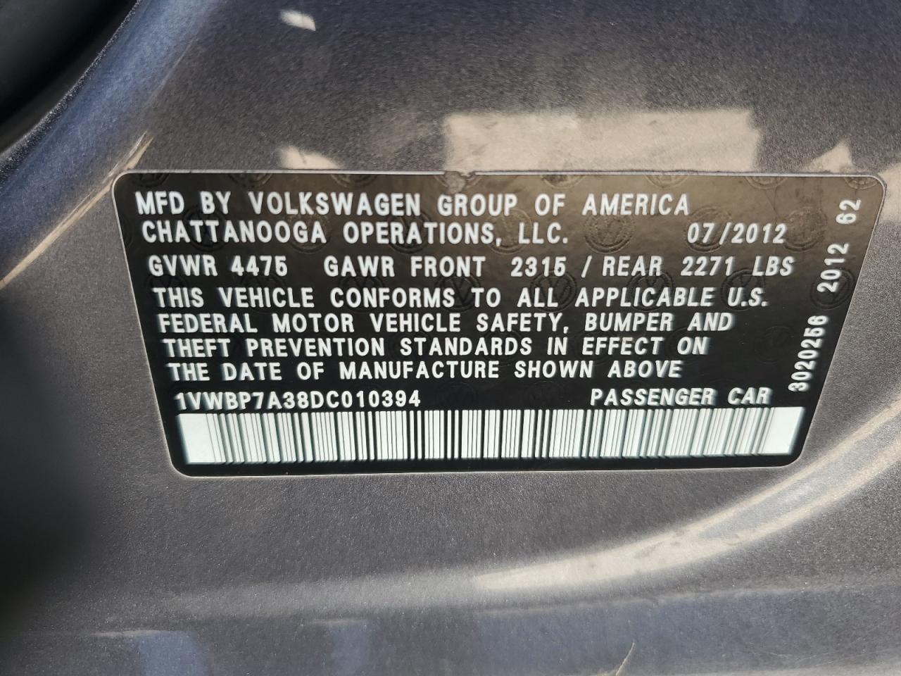 VOLKSWAGEN PASSAT SE