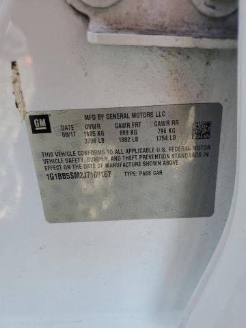 2018 CHEVROLET CRUZE LS - 1G1BB5SM2J7108167