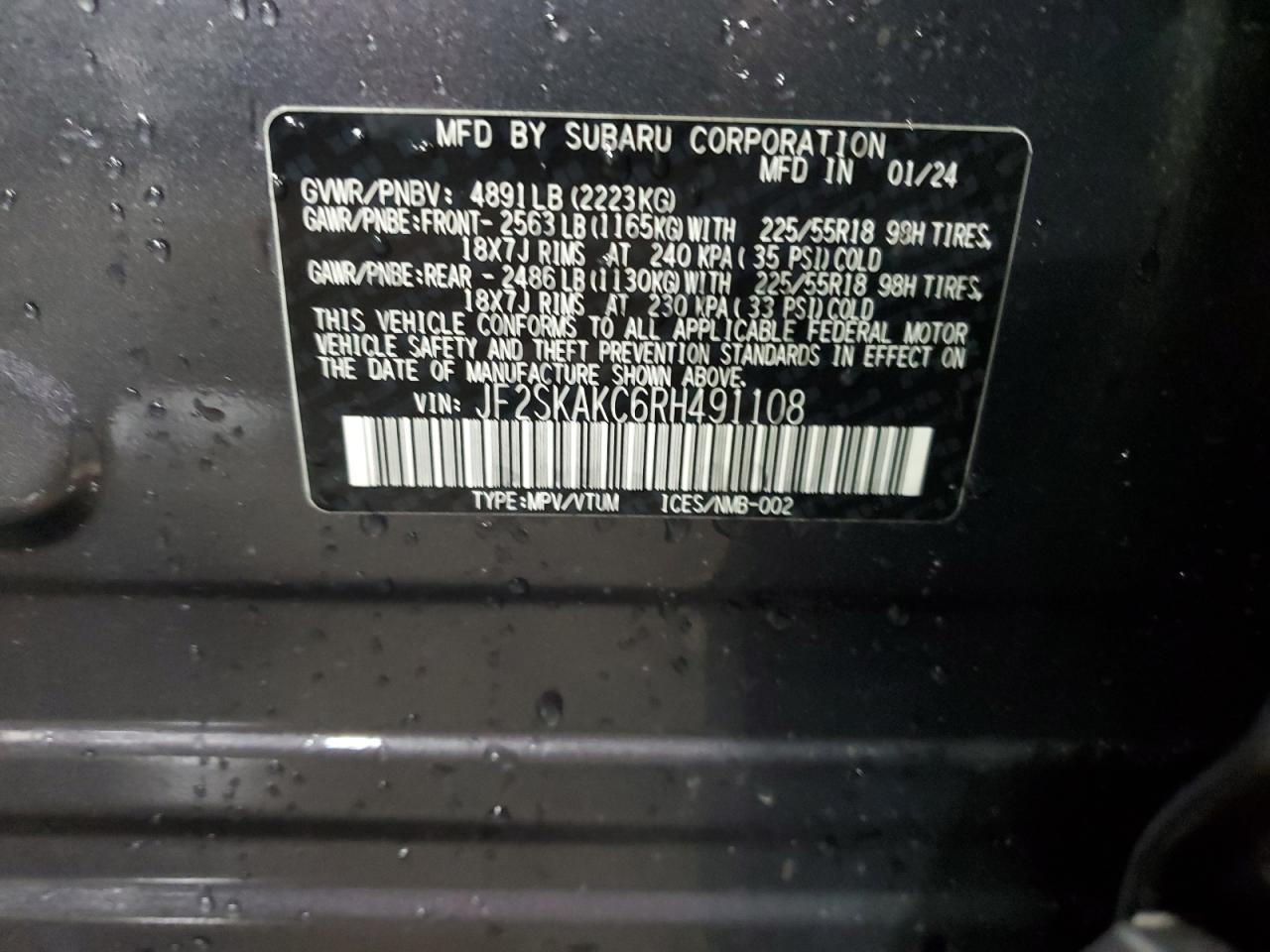 SUBARU FORESTER LIMITED