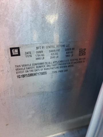 2017 CHEVROLET CRUZE PREM - 1G1BF5SM6H7179855