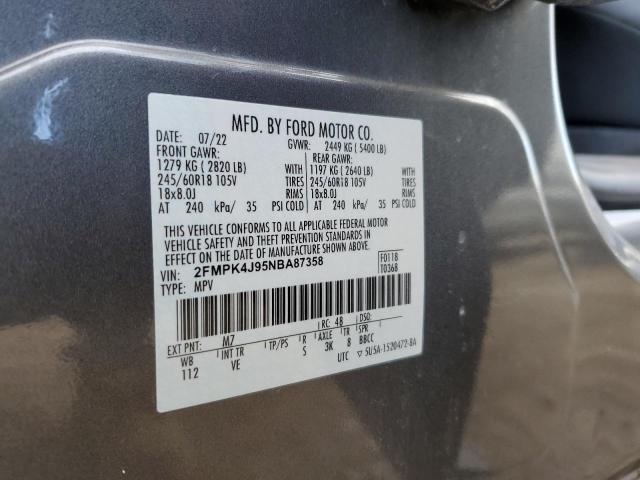 2022 FORD EDGE SEL - 2FMPK4J95NBA87358