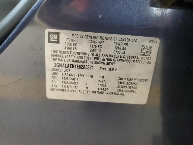 2014 CHEVROLET EQUINOX LS - 2GNALAEK1E6280321