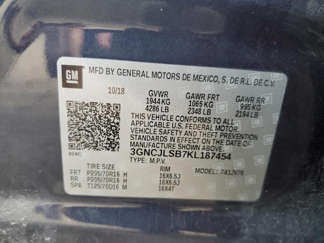 2019 CHEVROLET TRAX 1LT #3301937436