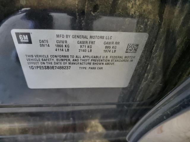 2014 CHEVROLET CRUZE LT - 1G1PE5SB9E7488237