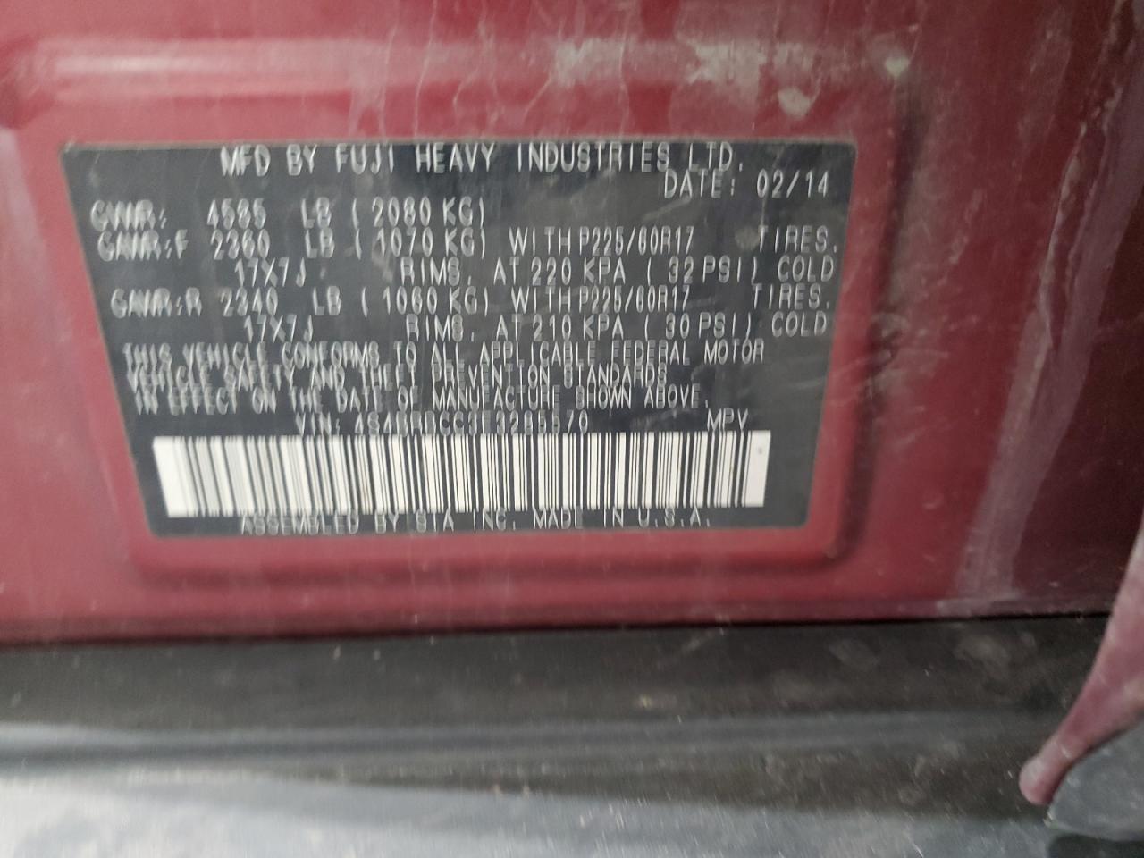 SUBARU OUTBACK 2.5I PREMIUM