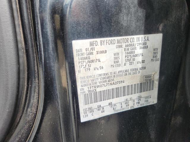 2001 FORD F150 SUPER #3316962082