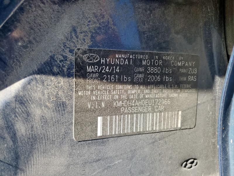 2014 HYUNDAI ELANTRA SE - KMHDH4AH0EU172966