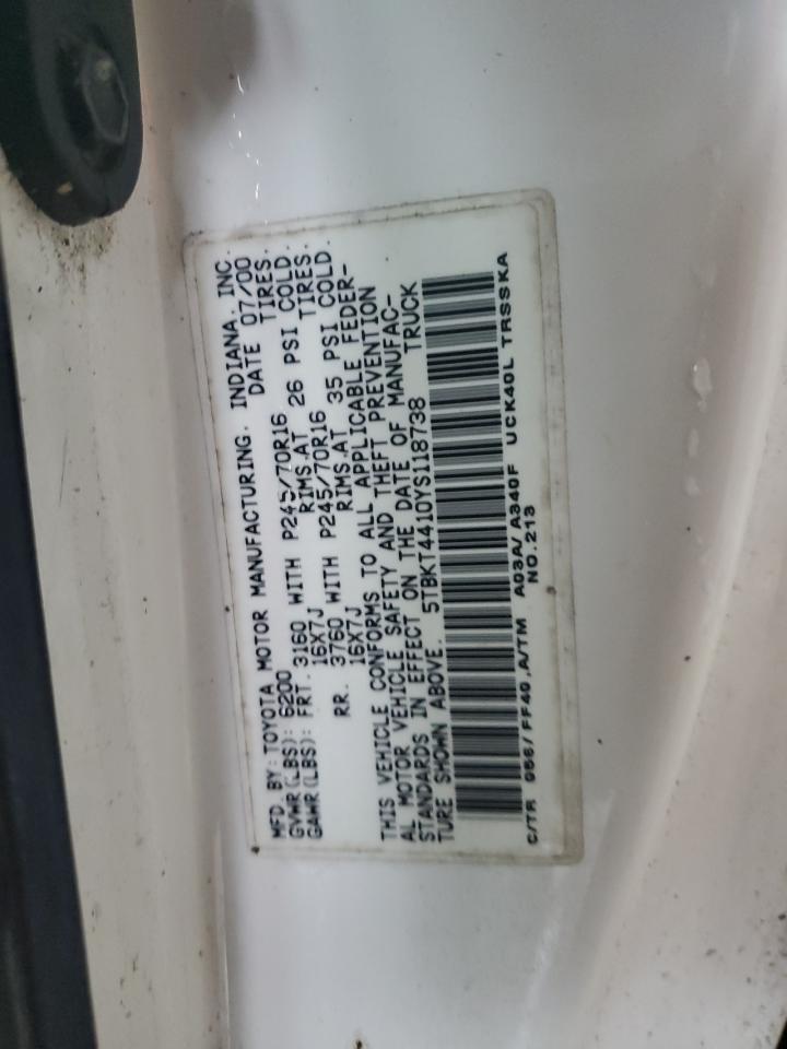 Lot #3269852678 2000 TOYOTA TUNDRA SR5