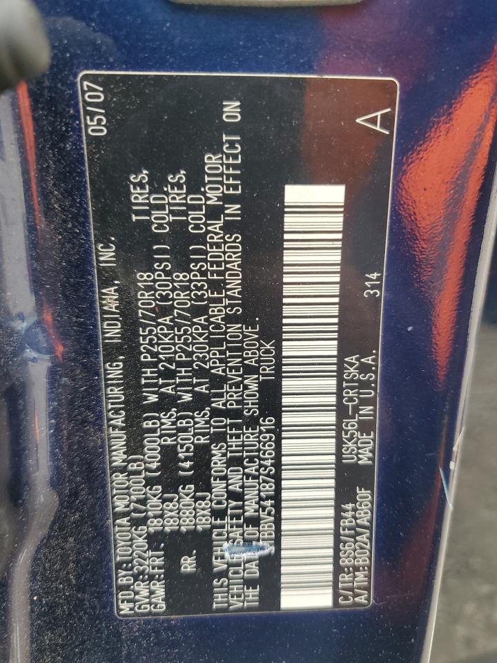 Lot #3282466571 2007 TOYOTA TUNDRA DOUBLE CAB SR5