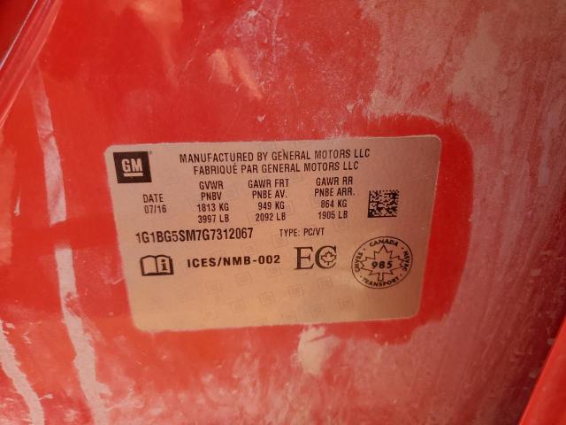 2016 CHEVROLET CRUZE PREM 1G1BG5SM7G7312067
