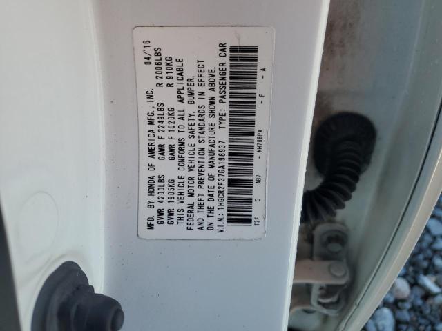 2016 HONDA ACCORD LX 1HGCR2F37GA198937