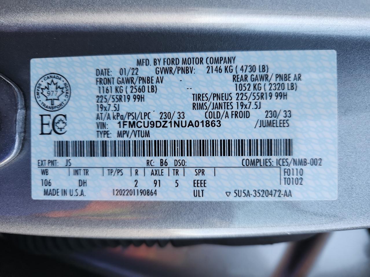 FORD ESCAPE TITANIUM