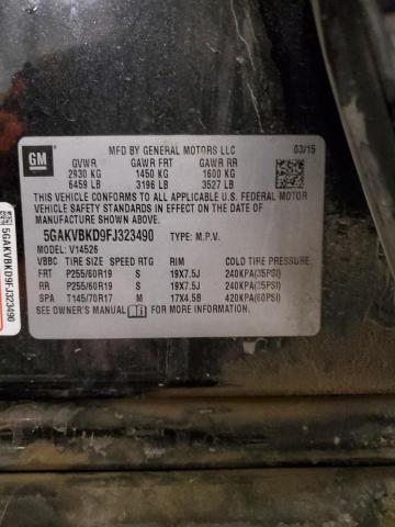 2015 BUICK ENCLAVE #3276537100