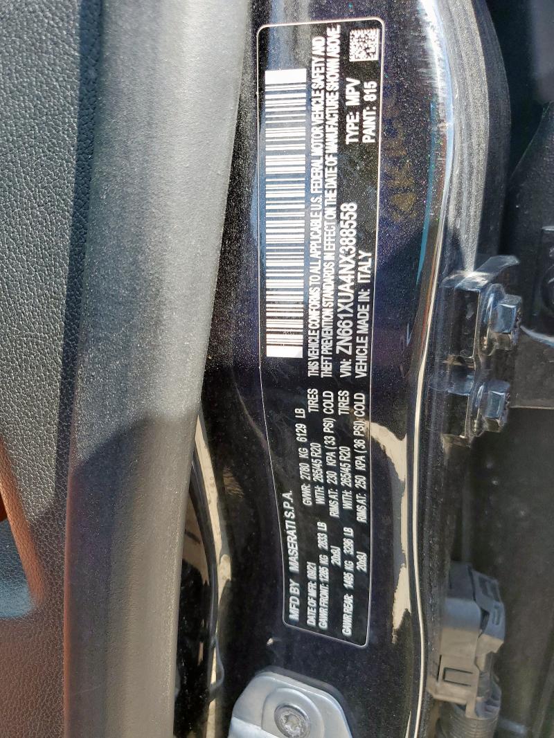 2022 MASERATI LEVANTE BA ZN661XUA4NX388558