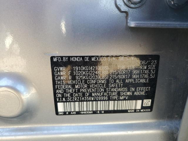 2024 HONDA HR-V LX - 3CZRZ1H35RM709996