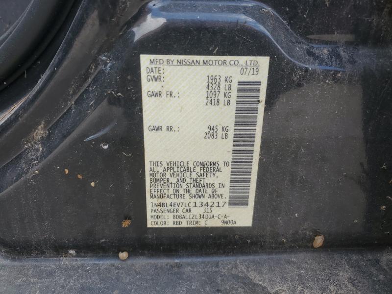 2020 NISSAN ALTIMA SL - 1N4BL4EV7LC134217