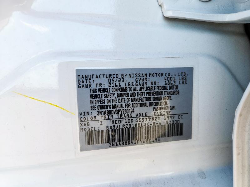 2023 NISSAN SENTRA SR 3N1AB8DV3PY280194