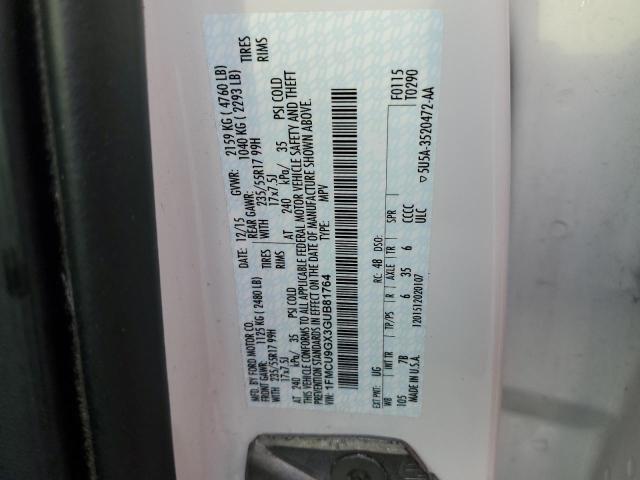 2016 FORD ESCAPE SE - 1FMCU9GX3GUB81764