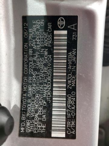 2012 TOYOTA PRIUS - JTDKN3DU8C5519104