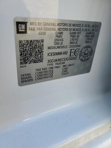 2018 CHEVROLET SILVERADO - 3GCUKREC3JG341022