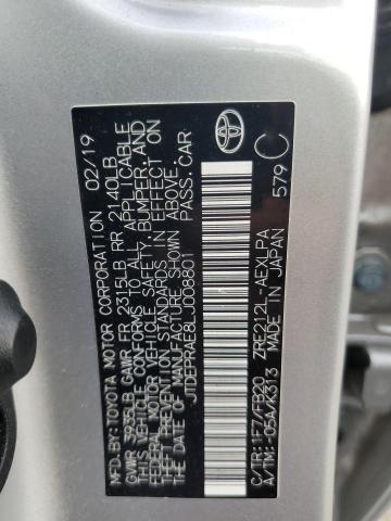 2020 TOYOTA COROLLA LE - JTDEPRAE8LJ008801