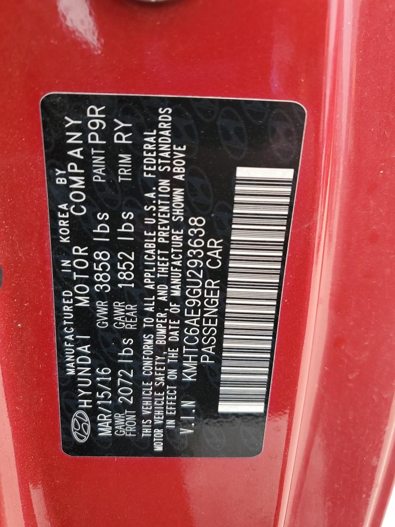 2016 HYUNDAI VELOSTER T KMHTC6AE9GU293638