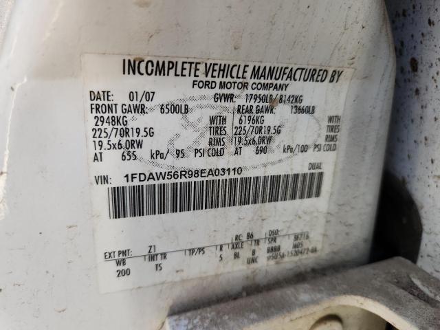 2008 FORD F550 SD CLASS 5 XL #3279602236