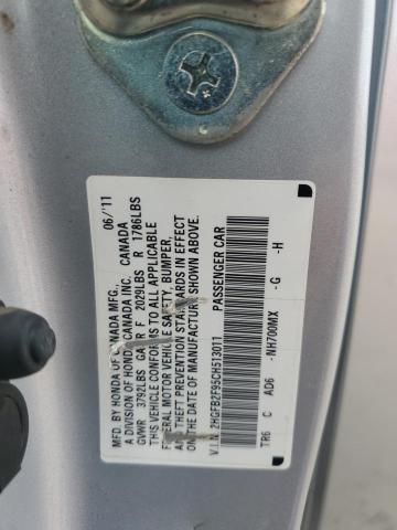 2012 HONDA CIVIC EXL - 2HGFB2F95CH513011