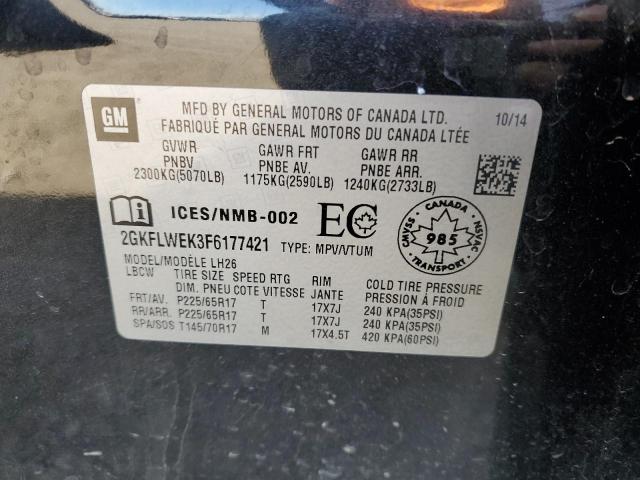 2015 GMC TERRAIN SL 2GKFLWEK3F6177421