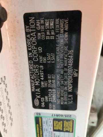 2013 KIA SPORTAGE B - KNDPB3A20D7486476