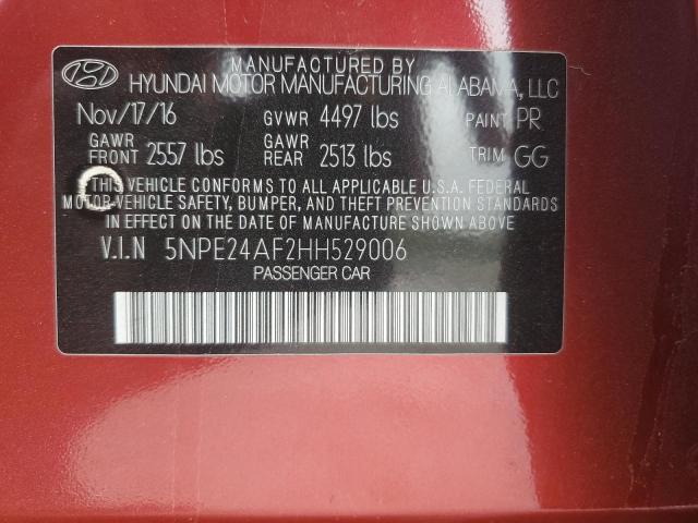 2017 HYUNDAI SONATA SE #3296219412