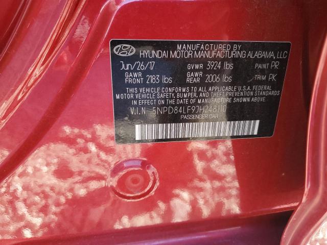 2018 HYUNDAI ELANTRA SEL - 5NPD84LF9JH248110