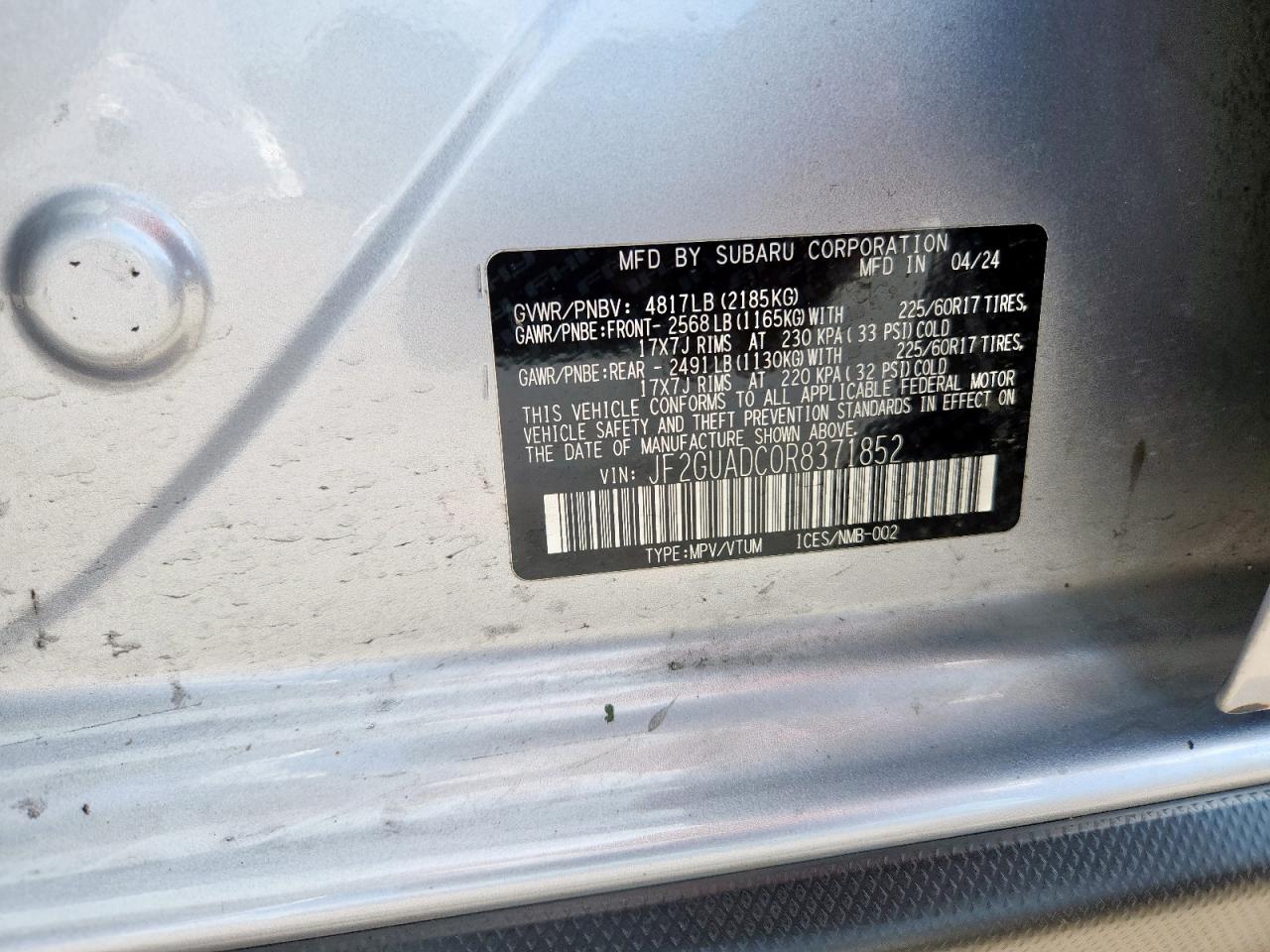 SUBARU CROSSTREK PREMIUM