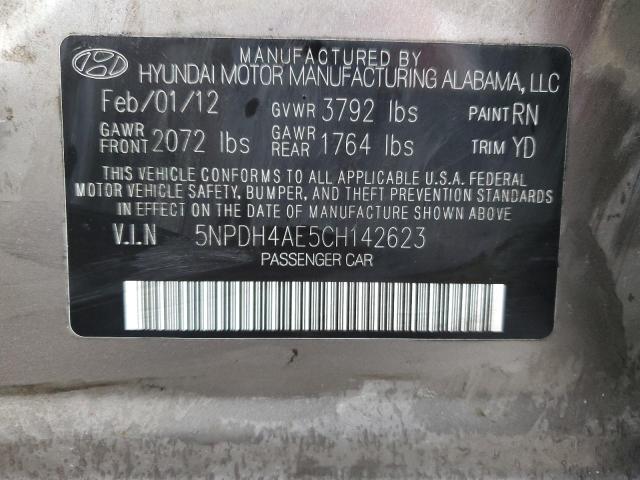 2012 HYUNDAI ELANTRA GL - 5NPDH4AE5CH142623