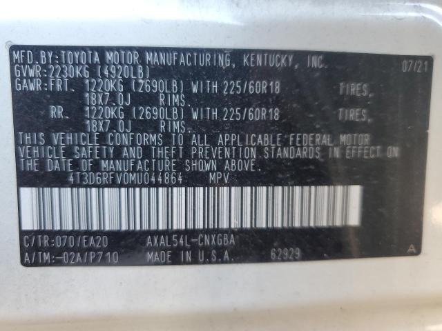 2021 TOYOTA RAV4 LIMIT #3309453973