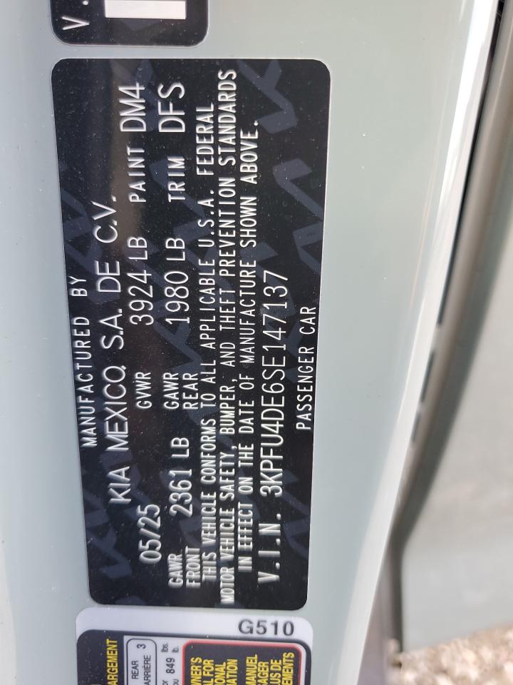 Lot #3304865568 2025 KIA K4 EX